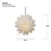 Großer Papierstern Cloud, Schneeflocke, weiß, groß, Ø 60cm Produktbild-Vorschau 6