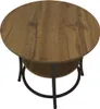 Stolik kawowy okrągły loft fi 56x55cm dąb naturalny Podgląd zdjęcia produktu 4