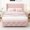 okwish Čalouněná dětská postel 90x200cm Jednolůžko s Náhled obrázku produktu 4