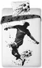 A duvet cover and pillowcase set with a soccer player graphic. Náhled obrázku produktu