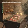 VonHaus Holzkohlegrill mit Deckel, Fassgrill, 2-in-1 BBQ & Produktbild-Vorschau 4
