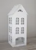 Laterne WHITE HOME weiß Haus aus Metall H45cm Dekohaus Produktbild-Vorschau 3