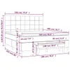 The Living Store Boxspringbett mit Matratze Dunkelgrau Produktbild-Vorschau 9