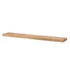 Wandregal Eiche massiv 80x22x4 cm -  gerade Kante – Produktbild-Vorschau 6