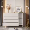 Komoda AURORA KASZMIR 4S1D na pochrómovaných rovných nohách Náhľad obrázku produktu 5