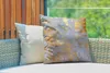 MuchoWow® Outdoor Kissen - Marmor - Blau - Gold - Luxus - Produktbild-Vorschau 3