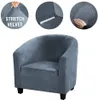 (Šedá modrá) Klubové křeslo Slipcover, Vysoký stretch Náhled obrázku produktu 4