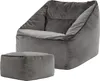 icon Riesen Sitzsack Sessel Bean Bag Natalia mit Hocker, Produktbild-Vorschau 1