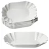 6x Fries Pommesschale oval weiß Currywurst-Schale Produktbild-Vorschau 2