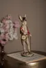 Clayre & Eef Figur Kaninchen 39 cm Weiß Goldfarbig Produktbild-Vorschau 5