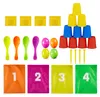 Relaxdays Kinderparty Spiele, 3 in 1 Set, Garten Spiele für Produktbild-Vorschau 11