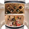 Bar in de vorm van een vat, met LED-verlichting, geborsteld Productafbeelding-voorbeeld 9