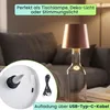 2er-Set Edle Akku Flaschenlampe rosegold: Dimmbar - 3 Produktbild-Vorschau 5