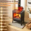 Ikodm 6-Blatt Kaminventilator mit Schutzgitter und Produktbild-Vorschau 3