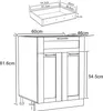 VCM Küchenschrank | Maße ca. H. 82 x B. 60 x. T. 46 cm | Produktbild-Vorschau 5