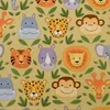 Geschenkpapier Wildtiere Motiv 70cm x 2m Rolle Beige / Bunt Produktbild-Vorschau 1
