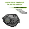 A diagram of an e-bike motor with descriptive text highlighting its features. Produktbild-Vorschau