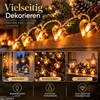 LED Lichterkette Herzen 10 LED 165cm Kupfer Warmweiß Produktbild-Vorschau 6