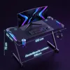 Peviasot Gamingtisch 120x60 cm Z-Form mit RGB LED, Produktbild-Vorschau 2