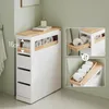 SoBuy meuble rangement WC meuble étroit Blanc Scandinave Voir les images du produit 6