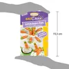 A package of chocolate carrot decorations for baking, shown with a measurement indicating its height. Náhľad obrázku produktu