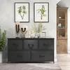 Commode avec tiroirs en tissu, Chest of Drawers avec 5 Voir les images du produit 3