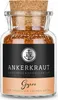 A glass jar of seasoning with a cork stopper, featuring a label with brand and product information. Anteprima dell’immagine prodotto
