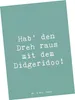 Mr. & Mrs. Panda Ansichtskarte Spruch Didgeridoo Dreh - Produktbild-Vorschau 1