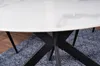 Stół okrągły TALIA 120x120 biały/czarny Podgląd zdjęcia produktu 6