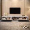 Meuble TV Merax avec portes en finition haute brillance, Voir les images du produit 6
