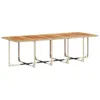 vidaXL 15-tlg. Garten-Essgruppe mit Kissen Beige Poly Produktbild-Vorschau 3