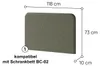 Kopfstütze BC-32 Grün Kopfteil LENART BED CONCEPT für Produktbild-Vorschau 2