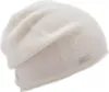 Seeberger Strickmütze-Beanie aus 100% Kaschmir mit Rollrand in beige