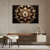 Leinwandbild Goldene 3D-Blume 120x80 Feeby Beige bild für Produktbild-Vorschau 2