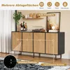Credenza da salotto Merax con 4 ante e 8 ripiani, Anteprima dell’immagine prodotto 6