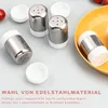 3er Set Mini Edelstahl Gewürzstreuer – Salz- & Produktbild-Vorschau 5