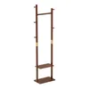 Garderobenständer 160cm Massivholz Nussbaum – Produktbild-Vorschau 3