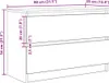 vidaXL TV skrinka biela 80x35x54 cm materiál na báze dreva Náhľad obrázku produktu 8