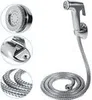 Bidet Brause Set Schlauch + Halter Dusche Edelstahl Hand WC Produktbild-Vorschau 1