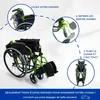 Fauteuil roulant Pliable Aluminium Léger Manuel Avec Freins Voir les images du produit 2