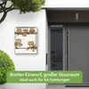 banjado Design Briefkasten Stahl schwarz mit Zeitungsfach Produktbild-Vorschau 5