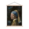MuchoWow® Textilposter Mädchen mit Perlenohrring - Vermeer Produktbild-Vorschau 1
