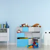 Relaxdays Kinderregal mit 9 Stoffboxen, Lagerfeuer Produktbild-Vorschau 2