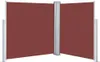 vidaXL Výsuvná bočná markíza hnedá 140 x 600 cm Náhľad obrázku produktu 1