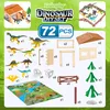 Dinosaurier Figuren Set mit Spielmatte – 72-teiliges Produktbild-Vorschau 6