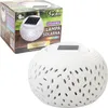 Biały Ceramiczny Świecznik z Solarną Lampą LED Zmieniającą Podgląd zdjęcia produktu 1