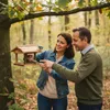 Relaxdays Vogelfutterhaus, Holz, Vogelhaus zum Aufhängen, Produktbild-Vorschau 2