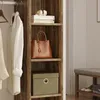 Kleiderschrank ‘Nesbyen’ mit Garderobenstange Walnussoptik Produktbild-Vorschau 9