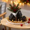 Set aus 3 LED-Laternen in Hausform LED-Teelichthalter Deko Produktbild-Vorschau 2