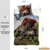 Dinosaurier Kinderbettwäsche Set für Jungen 135x200 80x80 Produktbild-Vorschau 3